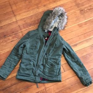 Hollister Army Green Jacket